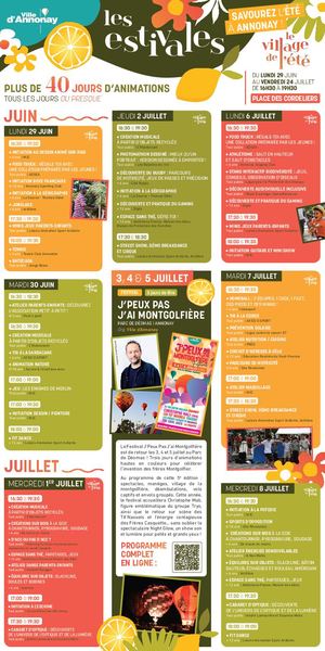 Programme Estivales 2026