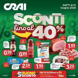 Volantino CRAI Ama Supermercati Sud dall'11 al 21 giugno