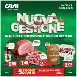 Volantino Crai Villa Estense dall'11 al 21 giugno
