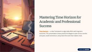 Mastering Time Horizon For Academic And Professional Success