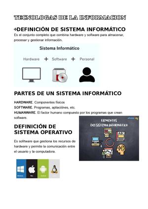 Tecnología y la Comunicación (teoría 1)