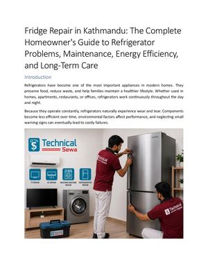 Fridge Repair In Kathmandu
