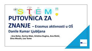 Putovnica za znanje Erasmus aktivnosti - Ljubljana