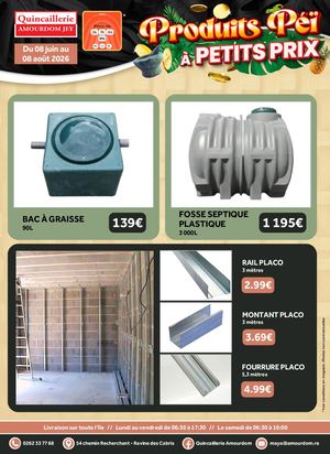 Catalogue Quincaillerie AMOUDOM JEY Juin-Aout 2026