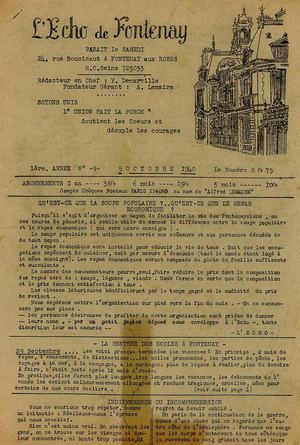 AMFAR NUM L'Echo De Fontenay 1940 10 05 009