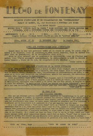 AMFAR NUM L'Echo De Fontenay 1940 12 14 019