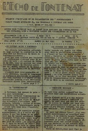 AMFAR NUM L'Echo De Fontenay 1941 05 31 021