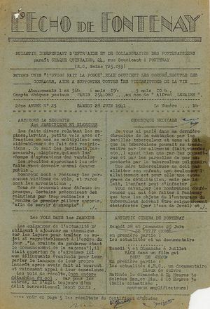 AMFAR NUM L'Echo De Fontenay 1941 06 28 023