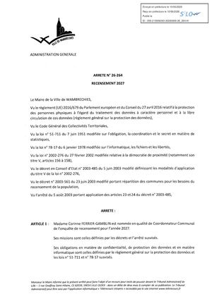 26 264 Recensement 2027