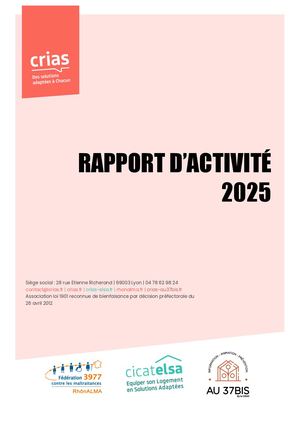 Rapport Activité 2025 CRIAS
