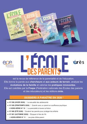 Bulletin d'abonnement 1 an - L'école des parents 2026