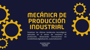 Tendencias Tecnologicas Aplicadas En El Sector Mecanica De Produccion
