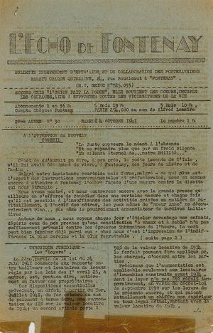 AMFAR NUM L'Echo De Fontenay 1941 10 04 030