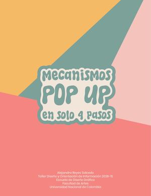 Mecanismos Pop Up 4 Pasos