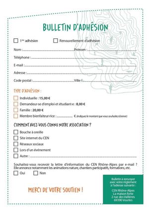 Bulletin Dadhesion