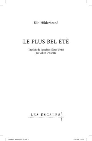Extrait "Le plus bel été" - Elin Hilderbrand