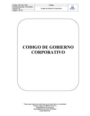 Codigo De Gobierno Corporativo 2025