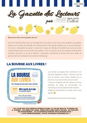 Gazette Colbert - Juin 2026