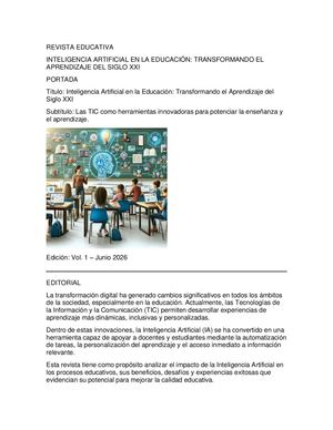 Inteligencia Artificial en la Educación: Transformando el Aprendizaje del Siglo XXI