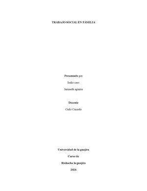 Trabajo Social En Familia
