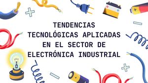 Presentación Diapositivas Proyecto Electricidad Ilustrativo Rojo Y Azul