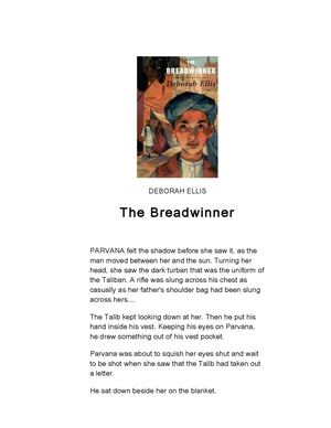 The Breadwinner By Deborah Ellis 1