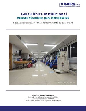 Comepa Guía Clínica Institucional Accesos Vasculares Para Hemodiálisis V1