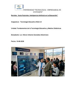 Revista: “Aula Futurista: Inteligencia Artificial en la Educación”