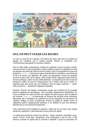OUI ON PEUT TAXER LES RICHES