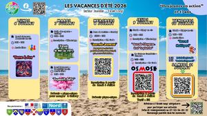 Planning Vacances Juillet - Secteur Jeunesse Escale coop'