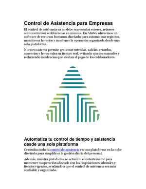 Control De Asistencia Para Empresas