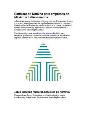 Software De Nómina Para Empresas En México Y Latinoamérica