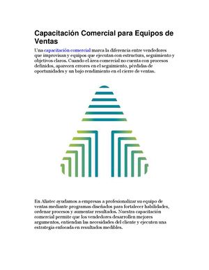 Capacitación Comercial Para Equipos De Ventas