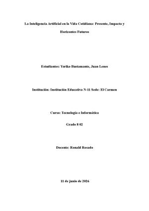 Trabajo De Informatica Yeriko