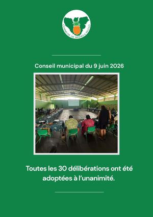 Conseil municipal du 9 Juin 2026