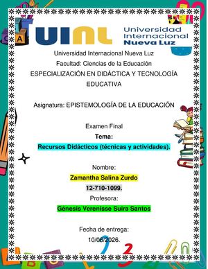 Recursos Didácticos( Técnicas Y Actividades)