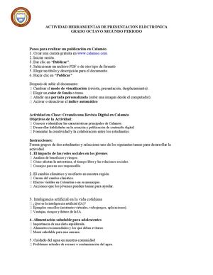 Actividad Herramientas De Presentación Electrónica