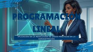 Programación Lineal en Administración