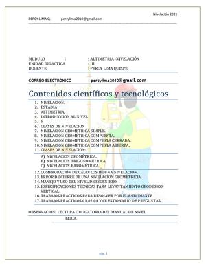 Manual De Nivelacion Topografica