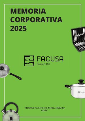 Memoria Corporativa Facusa