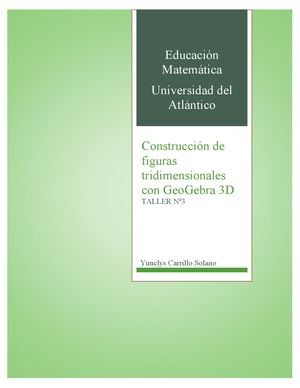 Taller Nº3 Construcción de figuras tridimensionales