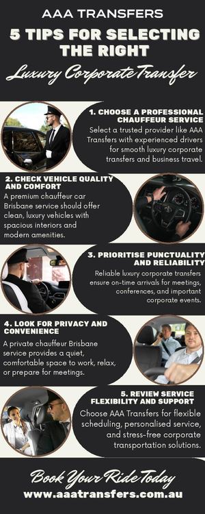 5 Tips for Choosing Luxury Corporate Transfers