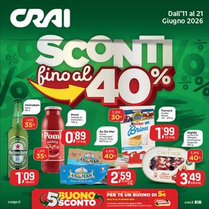 Volantino Crai Sardegna dall'11 al 21 giugno