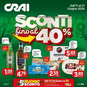 Volantino Crai Tirreno dall'11 al 21 giugno