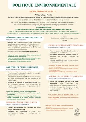 Politique Environnementale Pornic