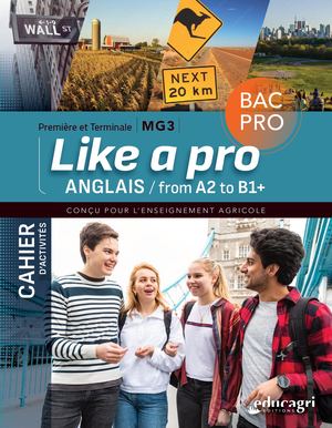 Anglais « Like a Pro » - Cahier d'activités 1re et Tle Bac pro - MG3