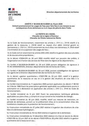 Arrêté Sécheresse Du 10 04 2026 Optimized