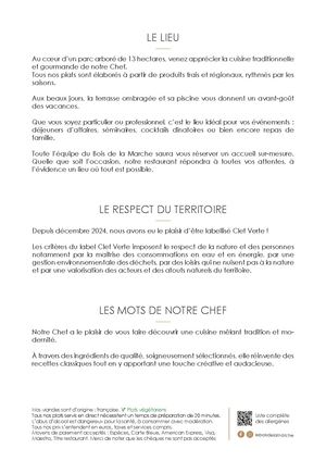 Carte Printemps / Été 2026