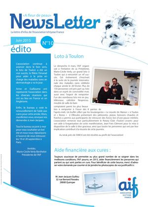 Lettre d'Infos N°10 (Juin 2015)