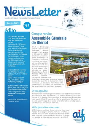 Lettre d'Infos N°5 (Janvier 2013)